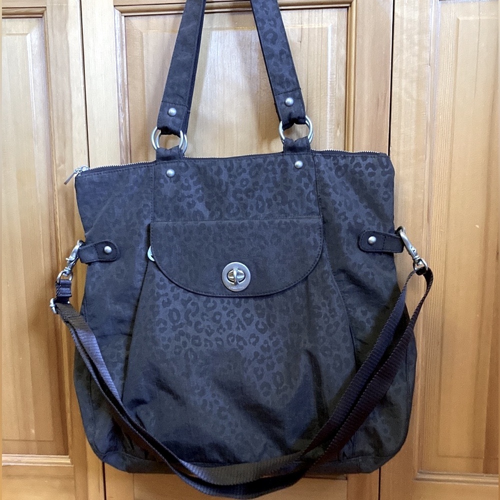 Brown Baggallini Travel Crossbody Tote